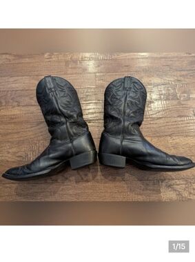 Ariat Heritage R Toe Western Leather  Cowboy Boots Mens 8.5 EE  Woman's 10.5